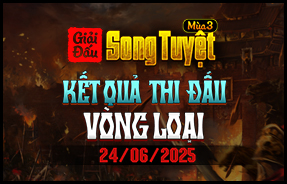 TIÊN SƠN & LƯƠNG SƠN - KẾT QUẢ VÒNG LOẠI DOUBLE ELIMINATION